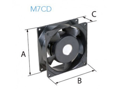 Micro ventilador axial Ventisilva M7ALCD